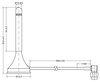 Magnetic foot antenna with 2.5m cable and SMA plug GSM/ UMTS/ LTE/ Bluetooth®/ WLAN