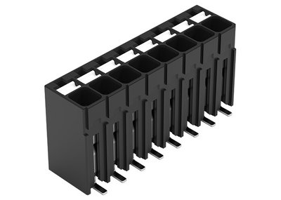 SMD PCB terminal block push-button 1.5 mm² black