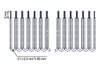 Wire commoning chain 0.5 mm² insulated gray