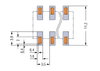 SMD PCB terminal block push-button 1.5 mm² black