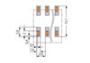 SMD PCB terminal block push-button 1.5 mm² black