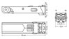 SFP Module 100BASE LX Single-Mode 1310 nm LC 30 km silver-colored