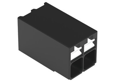 SMD PCB terminal block push-button 1.5 mm² black