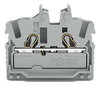 2-conductor miniature through terminal block with operating slots 2.5 mm² gray