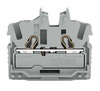 2-conductor miniature through terminal block with operating slots 2.5 mm² gray