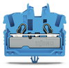 2-conductor miniature through terminal block with operating slots 2.5 mm² blue