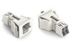 Snap-in plug 2-pole Cod. A white