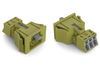 Snap-in socket 3-pole Cod. B light green