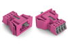 Snap-in plug 4-pole Cod. B pink