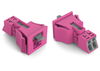 Snap-in plug 2-pole Cod. B pink