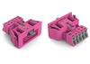Snap-in socket 5-pole Cod. B pink