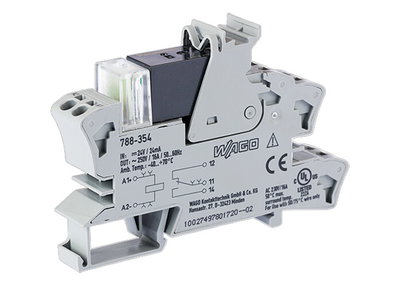Relay module Nominal input voltage: 24 VDC 1 changeover contact gray