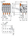 PCB terminal block lever 1.5 mm² multi-colored