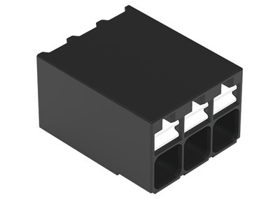SMD PCB terminal block push-button 1.5 mm² black