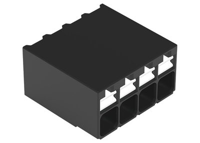 SMD PCB terminal block push-button 1.5 mm² black