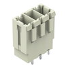 THT male header 1.0 x 1.2 mm solder pin straight light gray