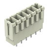 THT male header 1.0 x 1.2 mm solder pin straight light gray