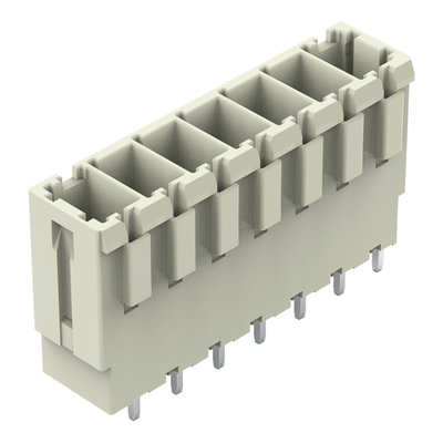THT male header 1.0 x 1.2 mm solder pin straight light gray