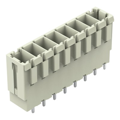 THT male header 1.0 x 1.2 mm solder pin straight light gray