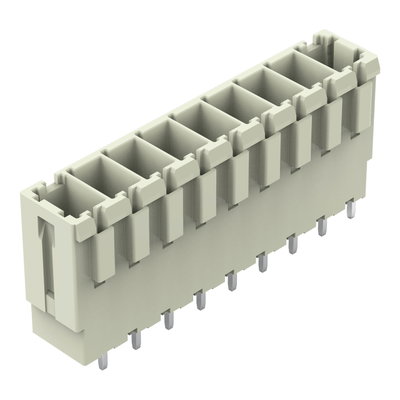 THT male header 1.0 x 1.2 mm solder pin straight light gray