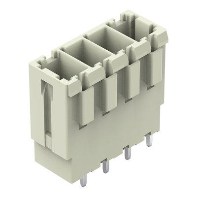 THT male header 1.0 x 1.2 mm solder pin straight light gray