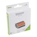 Splicing connector with levers for all conductor types max. 4 mm² gray