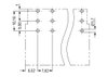 THT male header 1.0 x 1.2 mm solder pin angled light gray