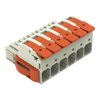 1-conductor female connector lever Push-in CAGE CLAMP® light gray