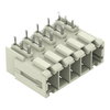 THT male header 1.0 x 1.2 mm solder pin angled light gray