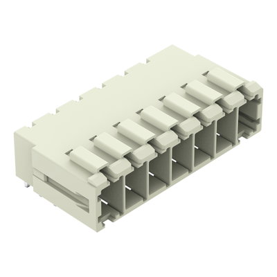 THT male header 1.0 x 1.2 mm solder pin angled light gray