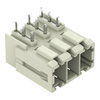 THT male header 1.0 x 1.2 mm solder pin angled light gray
