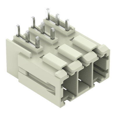 THT male header 1.0 x 1.2 mm solder pin angled light gray
