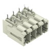 THT male header 1.0 x 1.2 mm solder pin angled light gray