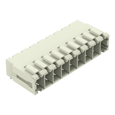 THT male header 1.0 x 1.2 mm solder pin angled light gray