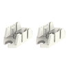 Mounting plate 2-pole for distribution connectors white