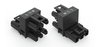 H-distribution connector 3-pole Cod. A black