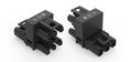 H-distribution connector 3-pole Cod. A black
