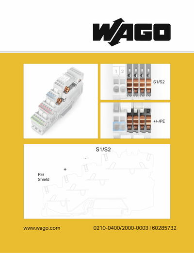 Stickers for operating instructions