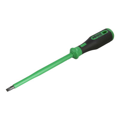 Operating tool Blade: 6.5 x 1.2 mm with a partially insulated shaft multi-colored