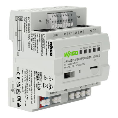 3-Phase Power Measurement Module 3x277/480 V/5 A Modbus RTU