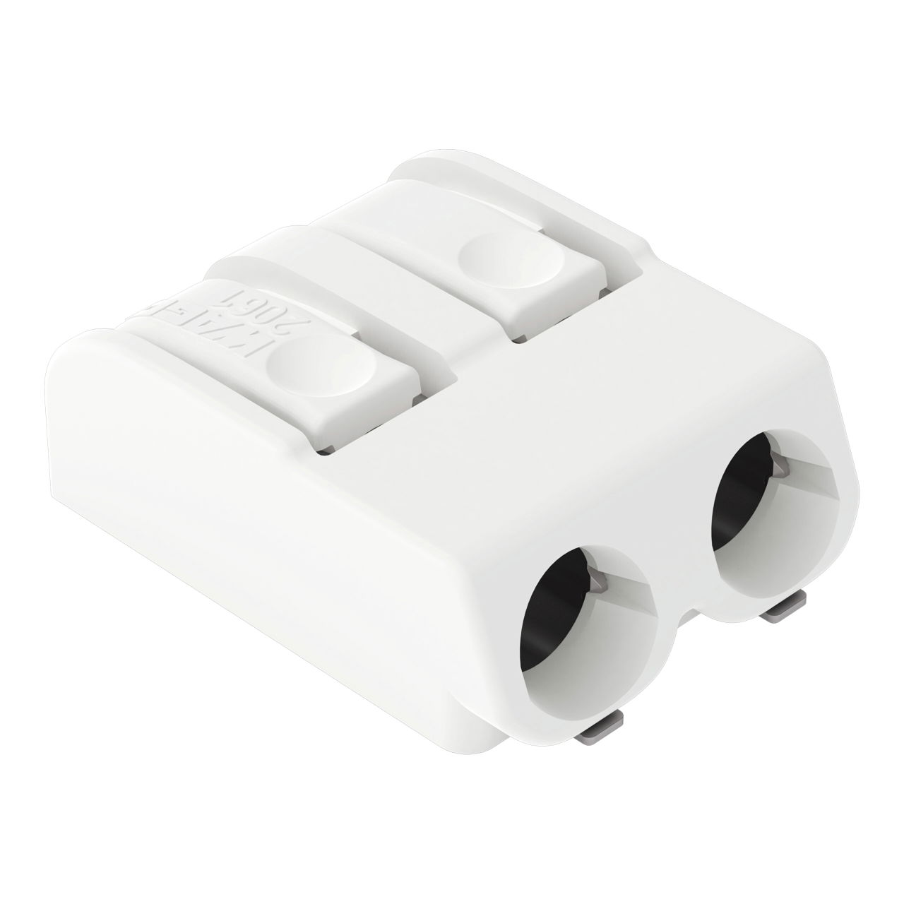 SMD PCB terminal block push-button 1.5 mm² white
