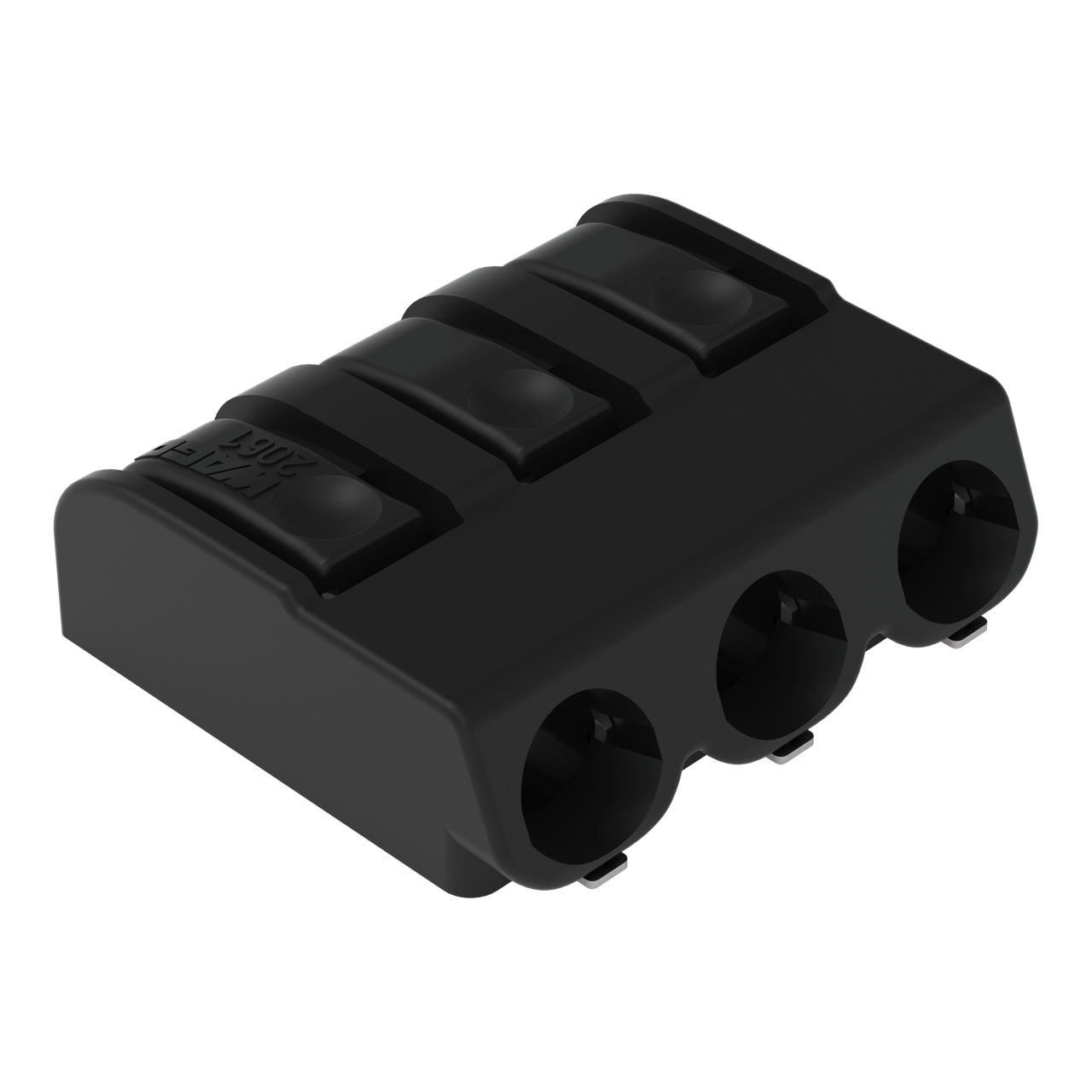 SMD PCB terminal block push-button 1.5 mm² black