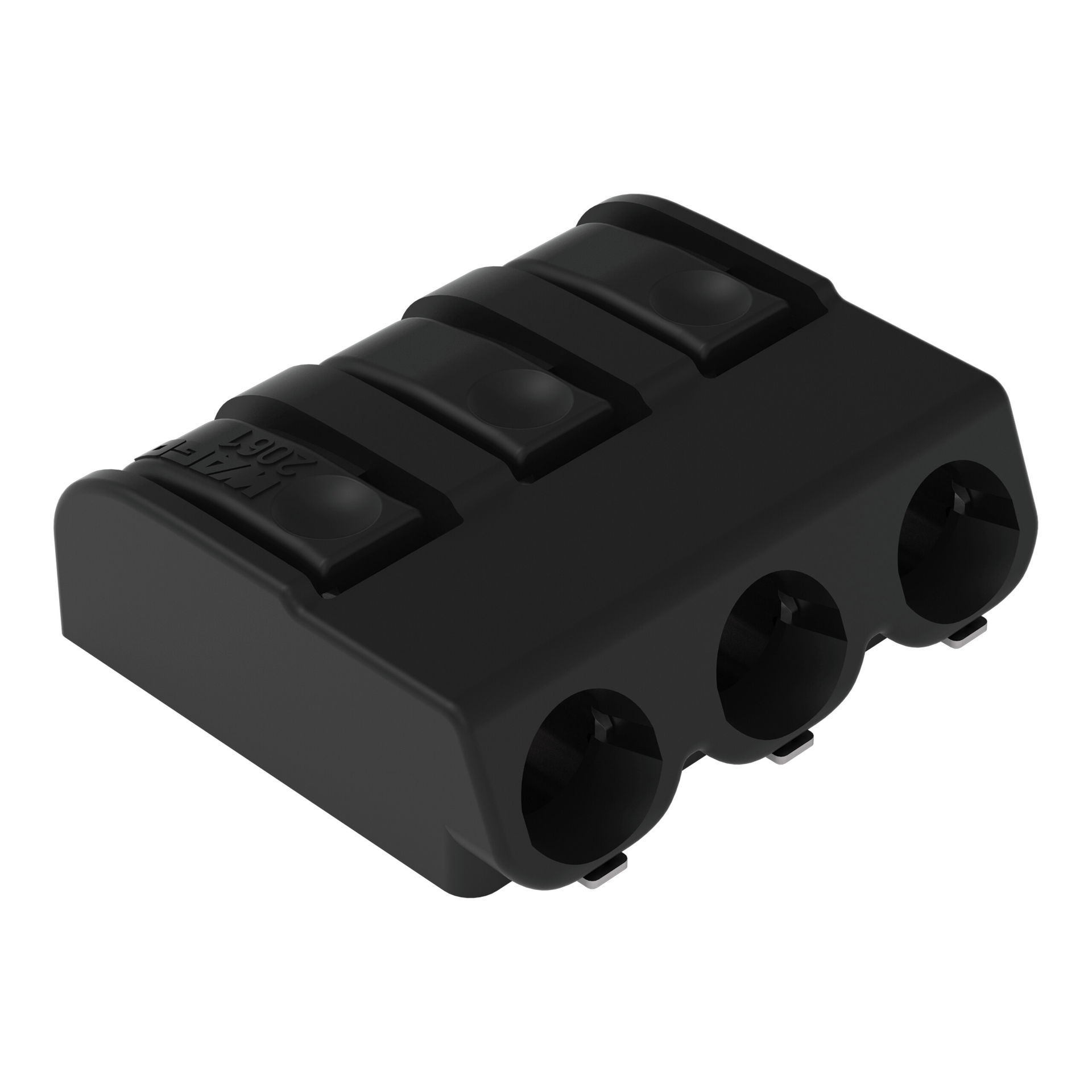 SMD PCB terminal block push-button 1.5 mm² black