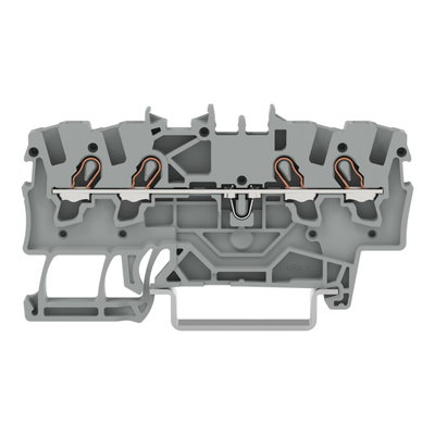 4-conductor through terminal block 1.5 mm² suitable for Ex e II applications gray