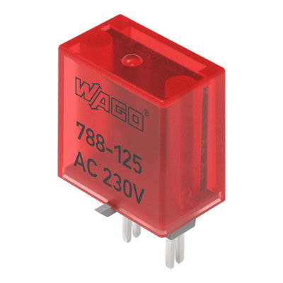 Accessories for relay modules Operation status indicator: red Nominal operating voltage: 24 VDC