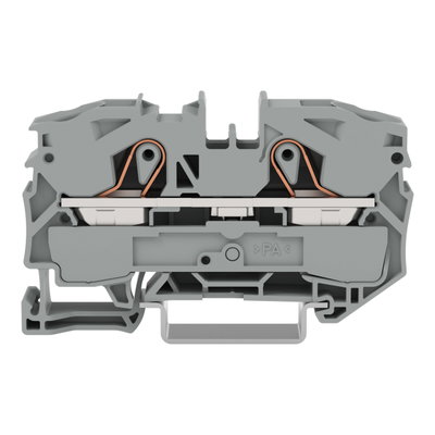 2-conductor through terminal block 16 mm² suitable for Ex e II applications gray