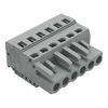 1-conductor female connector CAGE CLAMP® 2.5 mm² gray