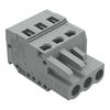 1-conductor female connector CAGE CLAMP® 2.5 mm² gray