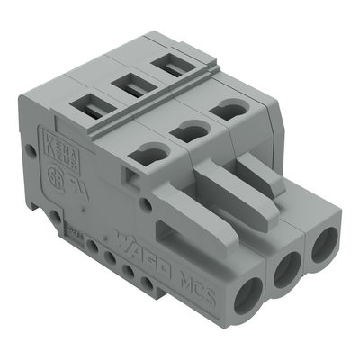 1-conductor female connector CAGE CLAMP® 2.5 mm² gray