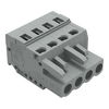 1-conductor female connector CAGE CLAMP® 2.5 mm² gray